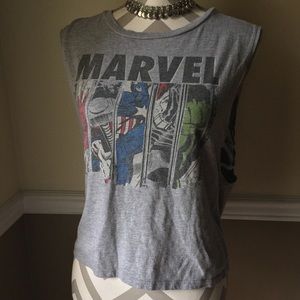 🍁Marvel cutout crop top
